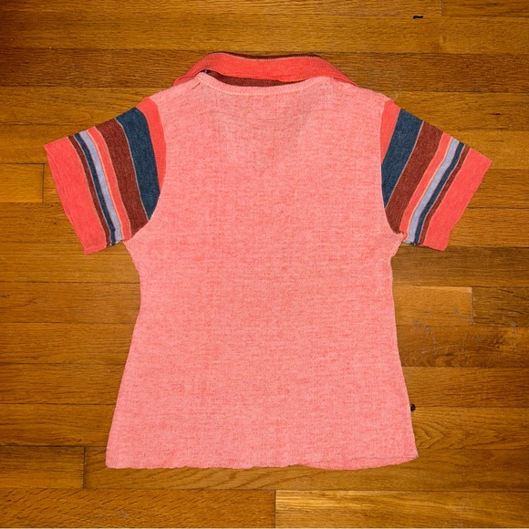 vintage empire knitwear short sleeve collared shirt! - Picture 2 of 4